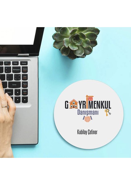 Isimli Gayrimenkul Danışmanları Için Yuvarlak Mousepad
