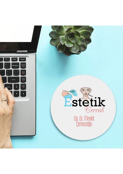 Kişiye Özel Estetik Cerrahları Için Yuvarlak Mousepad