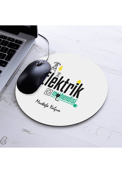 Kişiye Özel Elektrik Mühendisleri Için Yuvarlak Mousepad
