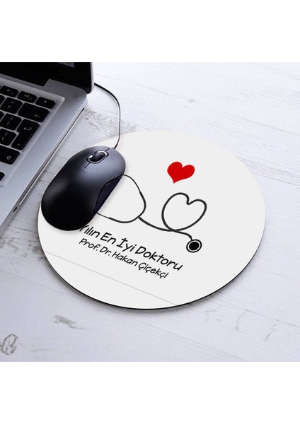 Yılın Doktoru Temalı Yuvarlak Mousepad