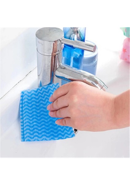 Mavi Stil Ack Yıkama Bulaşık Havlusu Çevre Tek Kullanımlık Mutfak Temizlik Bezi Yapışmaz Havlu Çantası Yağ Silme Paçavraları (Yurt Dışından) fırsatları