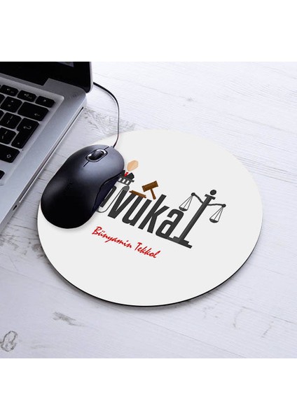 En Iyi Avukat Temalı Yuvarlak Mousepad