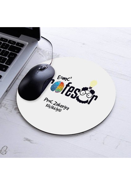 Isimli Profesör Temalı Yuvarlak Mousepad