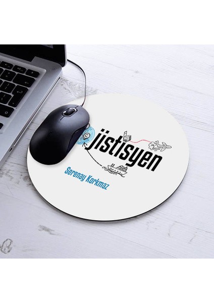 Kişiye Özel Lojistisyen Temalı Yuvarlak Mousepad