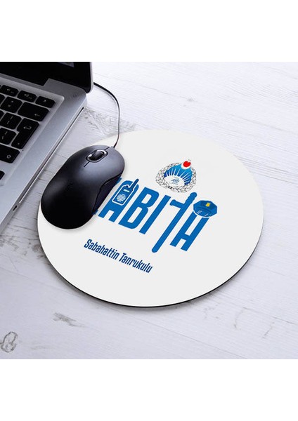 Isimli Zabıta Temalı Yuvarlak Mousepad