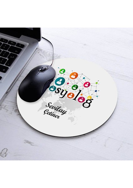 Isimli Sosyolog Temalı Yuvarlak Mousepad