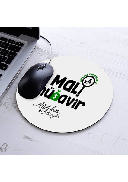 Hediyelik Mali Müşavir Temalı Yuvarlak Mousepad