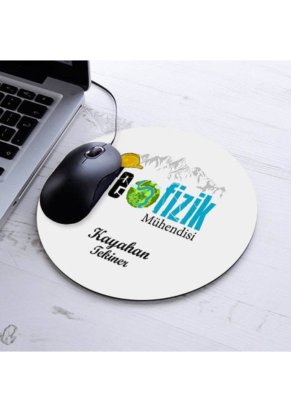Isimli Jeofizik Mühendisi Temalı Yuvarlak Mousepad