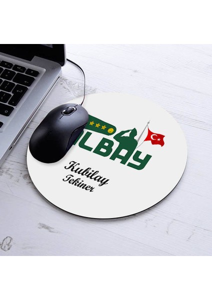 Isimli Albay Temalı Yuvarlak Mousepad