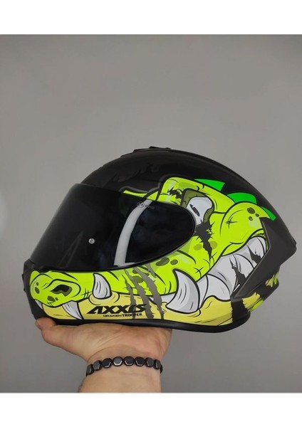Axxıs Draken S Trooper D3 Mat Fluoer Yellow