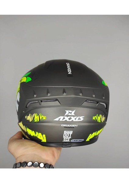 Axxıs Draken S Trooper D3 Mat Fluoer Yellow