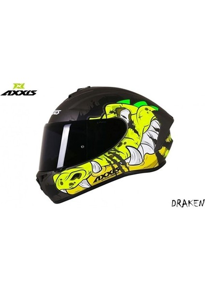 Axxıs Draken S Trooper D3 Mat Fluoer Yellow