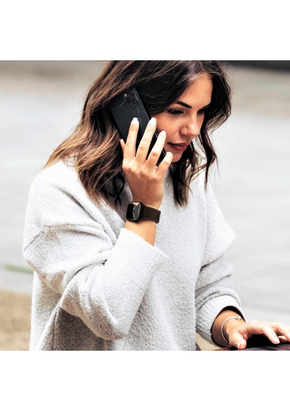 Apple Watch Deri Kordon 42 / 44 / 45 / 49 mm Ultra Ultra 2 Seri 9 8 7 6 5 4 3 Uyumlu Hakiki Deri Kayış Kahverengi fırsatları