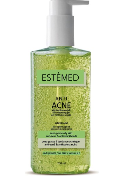 Akne Karşıtı Yüz Temizleme Jeli & Anti-Acne Face Cleansing Gel 200ML