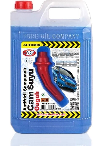 Antifrizli Şamp. 5 Lt Gagali -26° Cam Suyu