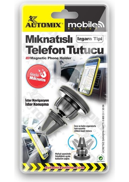 Manyetik Telefon Tutucu Izgara Tipi