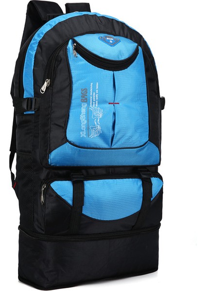 Açık Seyahat Dağcılık Çantası Oxford Kumaş Büyük Kapasiteli Kamp Kamp Çok Fonksiyonlu Sırt Çantası (Yurt Dışından)