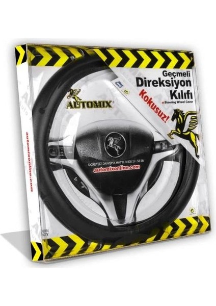 Direksiyon Kılıfı Düz Siyah 3072