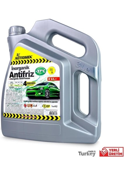 Yeşil Antifriz -37° Inorganik 3 Lt