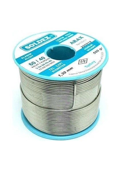 SN60 PB40 Arax Lehim Teli - 1.3mm 500GR fiyatları
