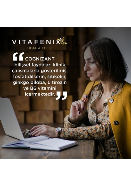 Cognizant Fosfatidilserin Ve Cognizin Sitikolin Içeren Takviye Edici Gıda Vegan 40 Kapsül