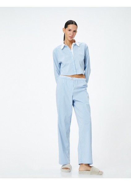 Pijama Altı Beli Lastikli Etiket Detaylı Rahat Kesim fiyatları