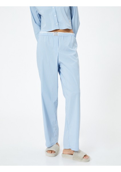 Pijama Altı Beli Lastikli Etiket Detaylı Rahat Kesim modelleri