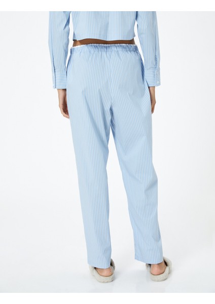 Pijama Altı Beli Lastikli Etiket Detaylı Rahat Kesim fırsatları