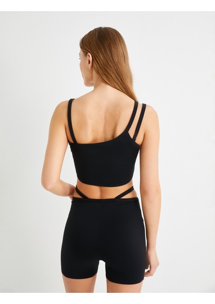Sporcu Sütyeni Kapsız Asimetrik Askı Detaylı Slim Fit fırsatları