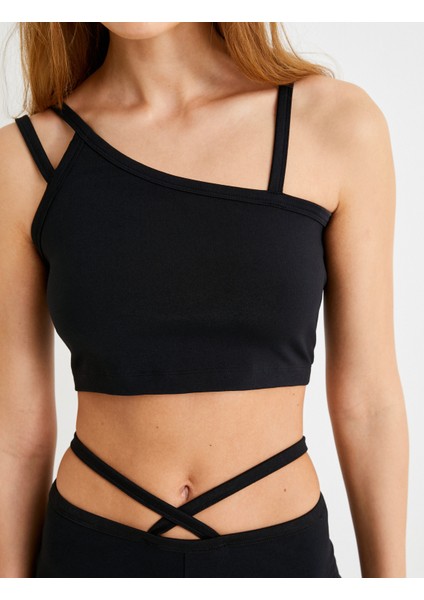 Sporcu Sütyeni Kapsız Asimetrik Askı Detaylı Slim Fit indirimleri