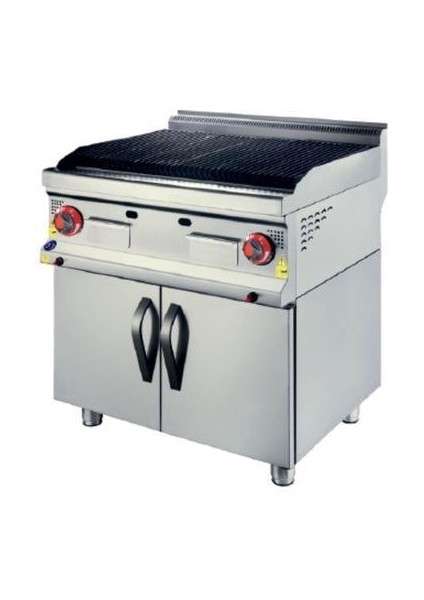 Karacasan 900 Seri Dolaplı 80 cm Tüplü Lavataş Döküm Izgara 80x90x85Cm