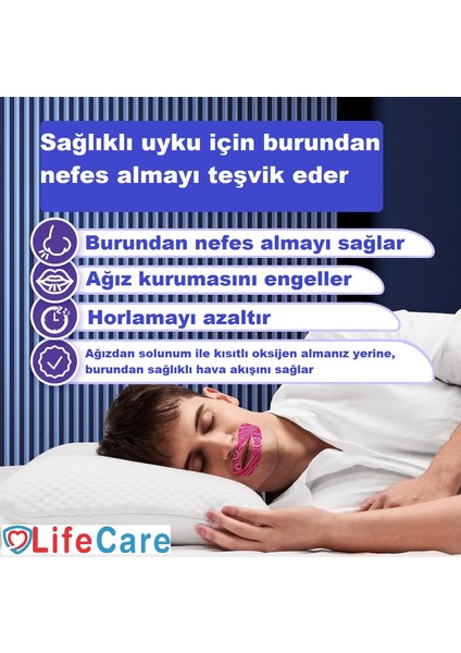 Life Care Ağız Kapama Bandı Yetişkin Boy 10'lu Kutu