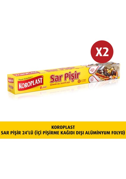 Sar Pişir 12LI(İÇI Pişirme Kağ.-Dışı A.folyo)X2 Ad