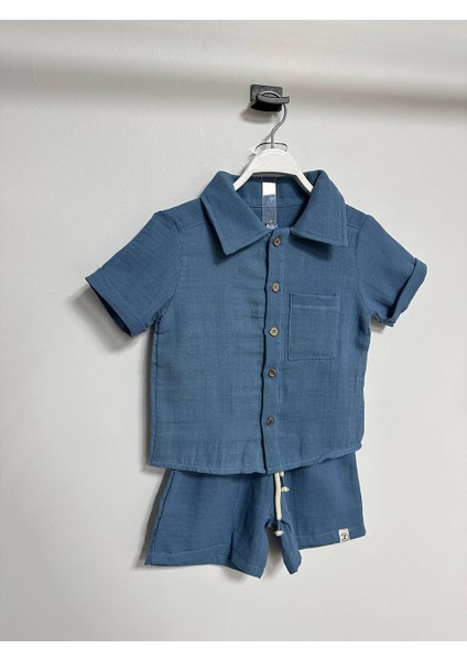 Erkek Çocuk Müslin Gömlek Şort Takım fiyatları