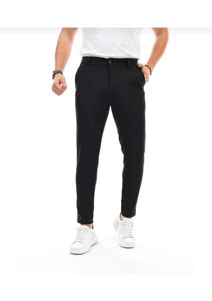 3A Moda Erkek Açık Slim Fit Keten Pantolon