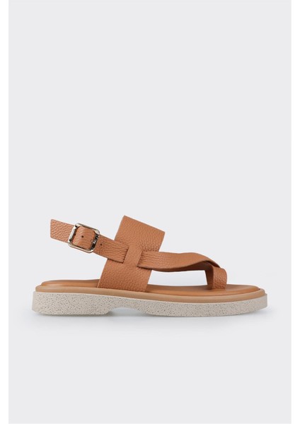 Taba Deri Kadın Spor Sandalet