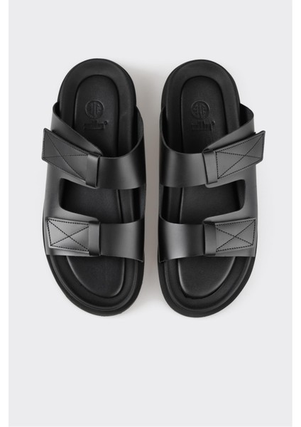 Siyah Deri Erkek Terlik fırsatları