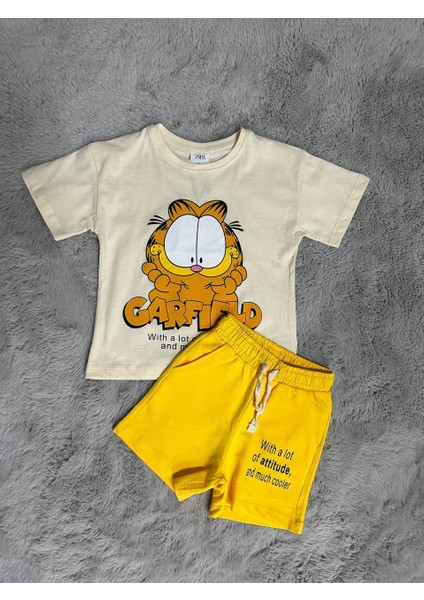 Lolipop Kids Store Garfield Şortlu Takım