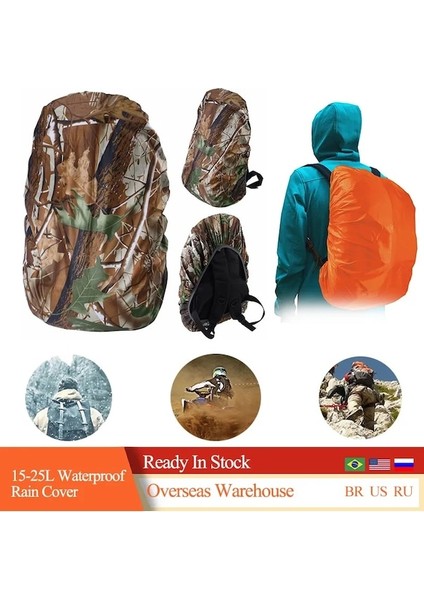 Ordu Yeşil Yağmur Kılıfı Sırt Çantası 15-25L Su Geçirmez Çanta Camo Taktik Açık Kamp Yürüyüş Tırmanma Toz Yağmur Kapağı (Yurt Dışından) fiyatları