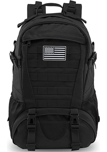 XCJ35L Askeri Taktik Sırt Çantası Ordu Molle Assault Sırt Çantası 3p Açık Seyahat Yürüyüş Sırt Çantaları Kamp Avcılık Tırmanma Çantaları Siyah (Yurt Dışından)