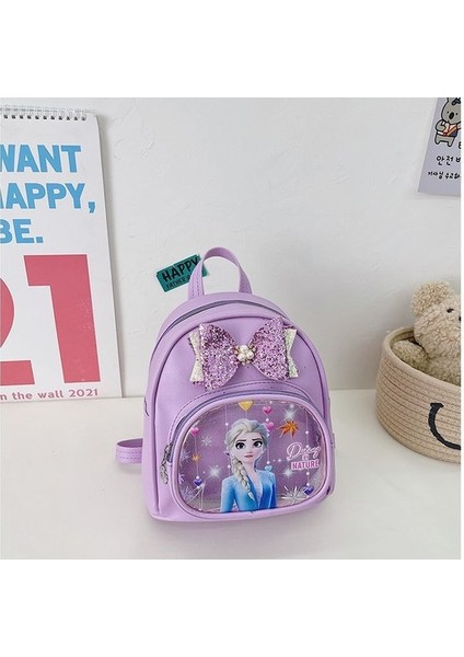 Çocuk Karikatür Frozen Elsa Okul Sırt Çantası (Yurt Dışından)