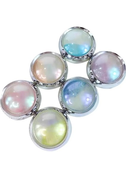 Tırnak Glitter Ayna Tozu Seti, Krom Glitter, Manikür Tırnak Tozu, Aparat Ile 6'lı Set