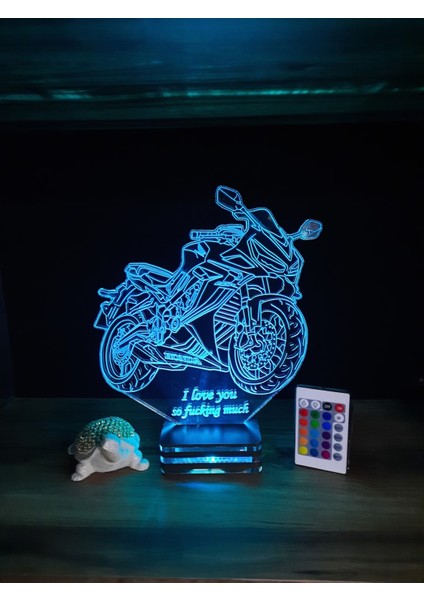 Honda Cbr, Personalized 3D Lamp, (Kişiye Özel Lamba)