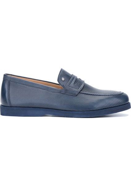 Erkek Deri Lacivert Loafer Ayakkabı 537 3410 Erk Ayakkabı Y24 Lacı Dr