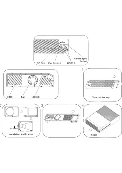 Xbox One Uyumlu Multifonksiyonel Hard Disk Kutusu Xbox One Fan