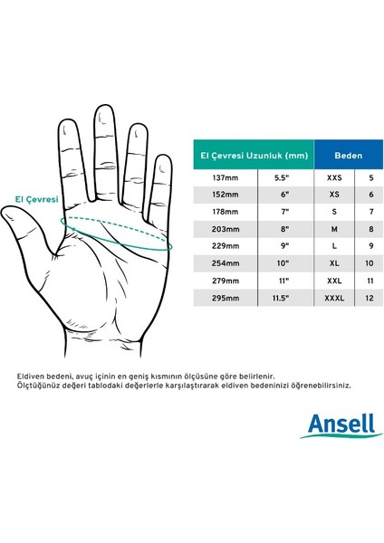 Hyflex 11-840 Köpük Nitril Genel Amaçlı Iş Eldiveni