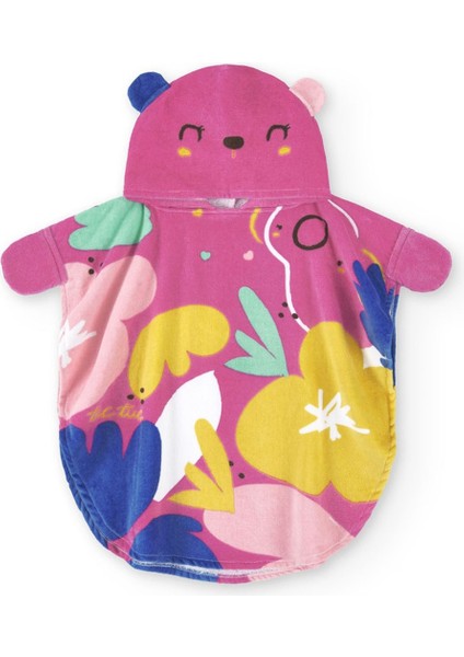 Panço Deniz Havlusu Figürlü Pembe