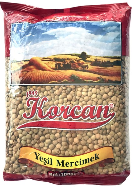 Yeşil Mercimek 1000 gr 3 Lü