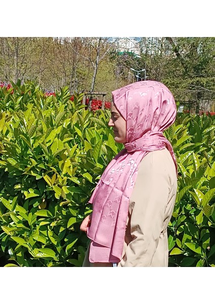 Pembe Mc Desen Jakar Şal