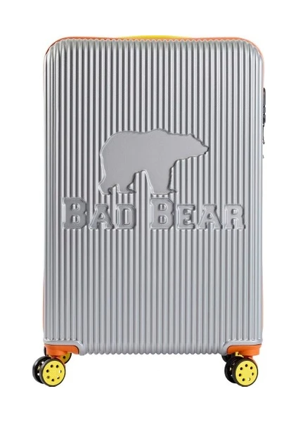 Bad Bear Logo Suıtcase Gri